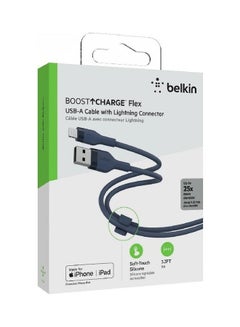 belkin Braided iPhone Charging Cable, USB A To Lightning Cable (Boost Charge To USB For iPhone, iPad, Airpods) MFI-Certified Apple Cable, (1M) Black  - Image 2