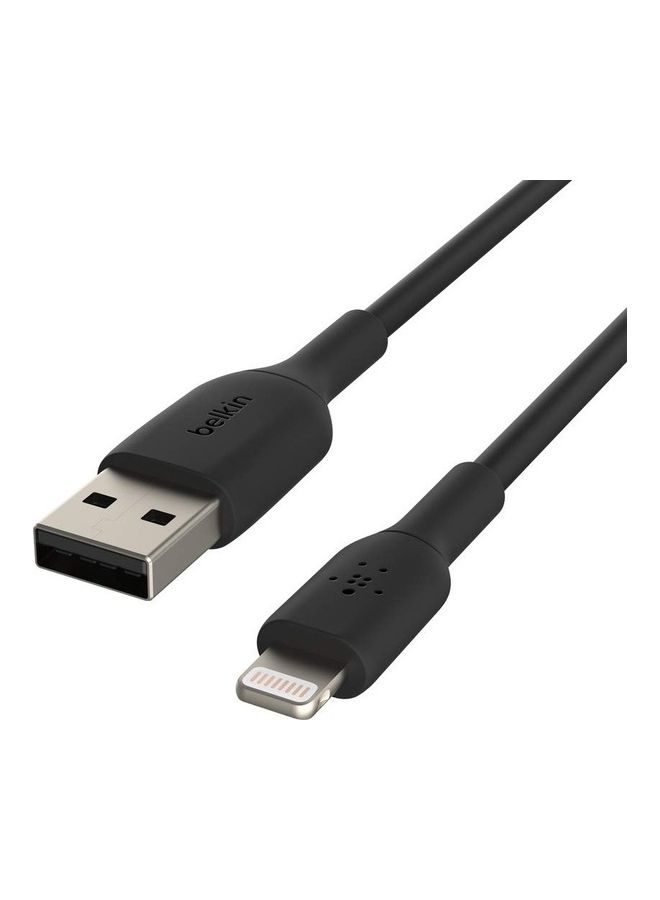 belkin - Braided iPhone Charging Cable, USB A To Lightning Cable (Boost Charge To USB For iPhone, iPad, Airpods) MFI-Certified Apple Cable, (1M) Black - Image 1