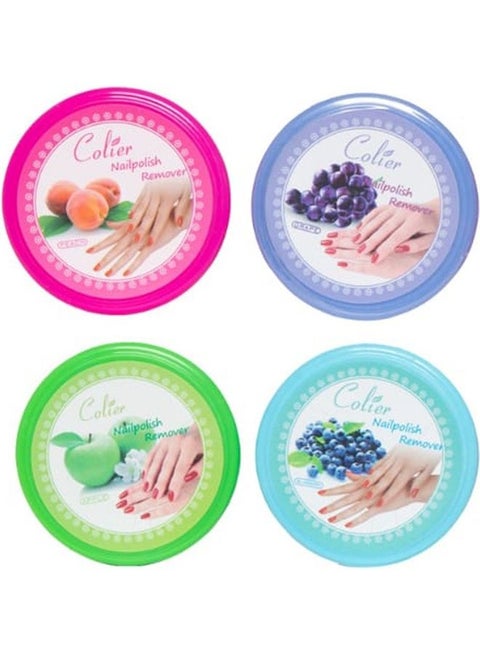 4-Piece Nail Polish Remover Multicolour