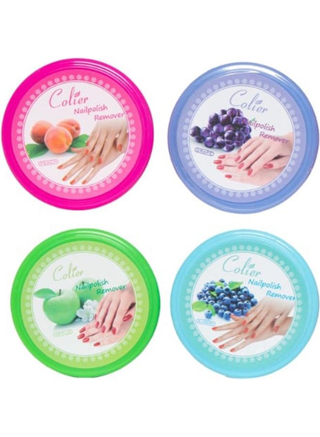 COLIER - 4-Piece Nail Polish Remover Multicolour - Image 1