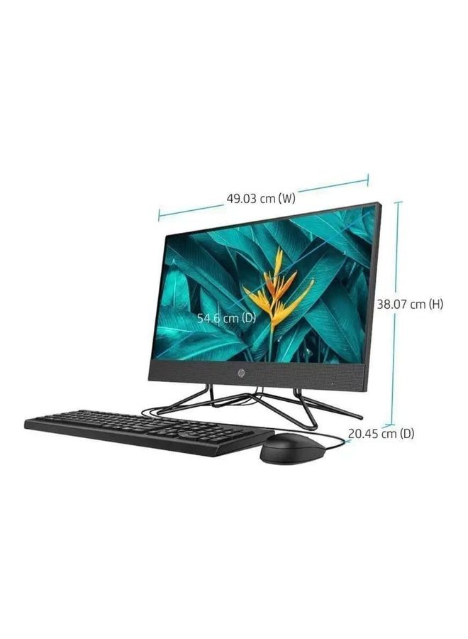 HP - 200 G4 22 All In One Business PC With 21.5-Inch Display, Core i5-10210U Processer/8GB RAM/512GB SSD/Intel UHD Graphics/Windows-10 English Black - Image 1