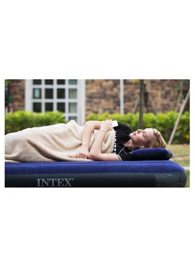 INTEX - Dura Beam Series Classic Downy Inflatable Airbed Combination Navy Blue/Black 137x191x25cm - Image 1