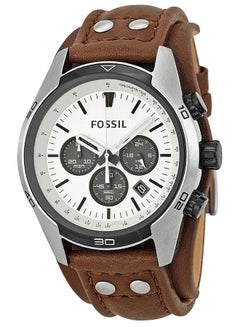FOSSIL Men's Leather Band Chronograph Watch CH2890 - 44 mm - Brown  - Image 1