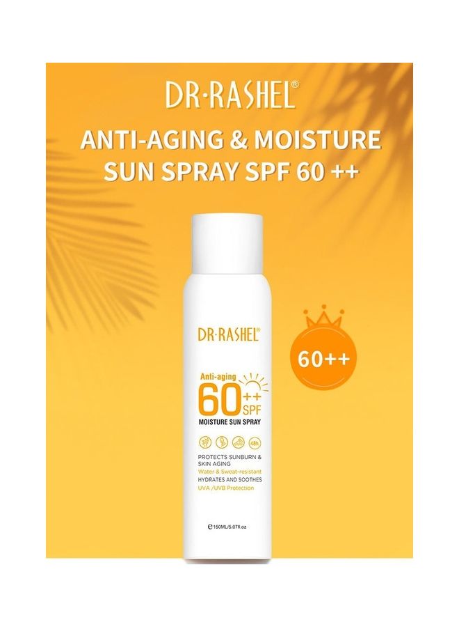 Anti-Aging And Moisture Sun Spray SPF 60 Clear 150ml - v1658289888/N53336574A_1