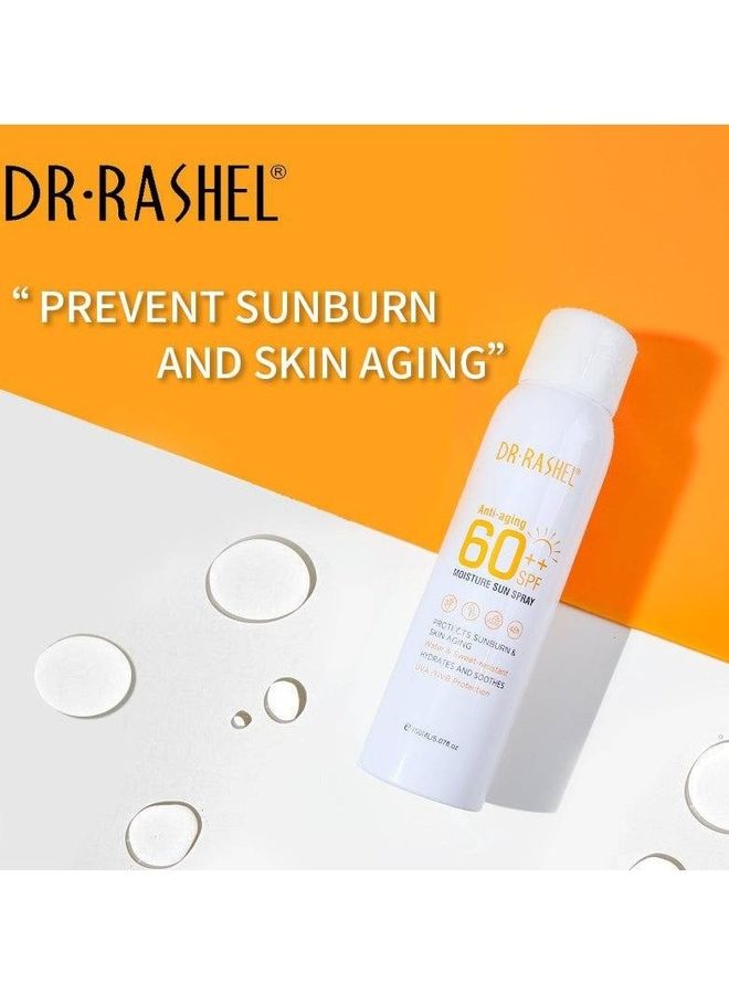 DR. RASHEL Anti-Aging And Moisture Sun Spray SPF 60 Clear 150ml  - Image 5