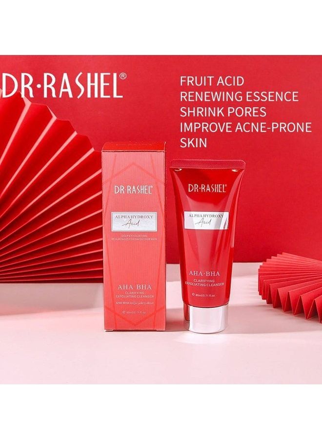 DR. RASHEL - Alpha Hydroxy Acid AHA-BHA Clarifying Exfoliating Cleanser Clear 80ml - Image 1
