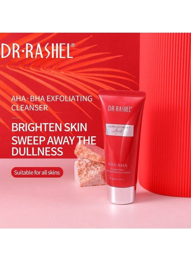 DR. RASHEL - Alpha Hydroxy Acid AHA-BHA Clarifying Exfoliating Cleanser Clear 80ml - Image 1