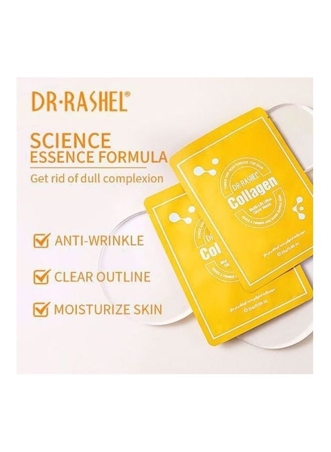 DR. RASHEL 5 Piece Collagen Multi-lift ultra glow mask White 125grams - Image 2