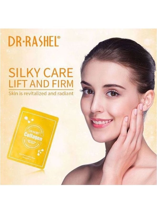 DR. RASHEL 5 Piece Collagen Multi-lift ultra glow mask White 125grams - Image 4