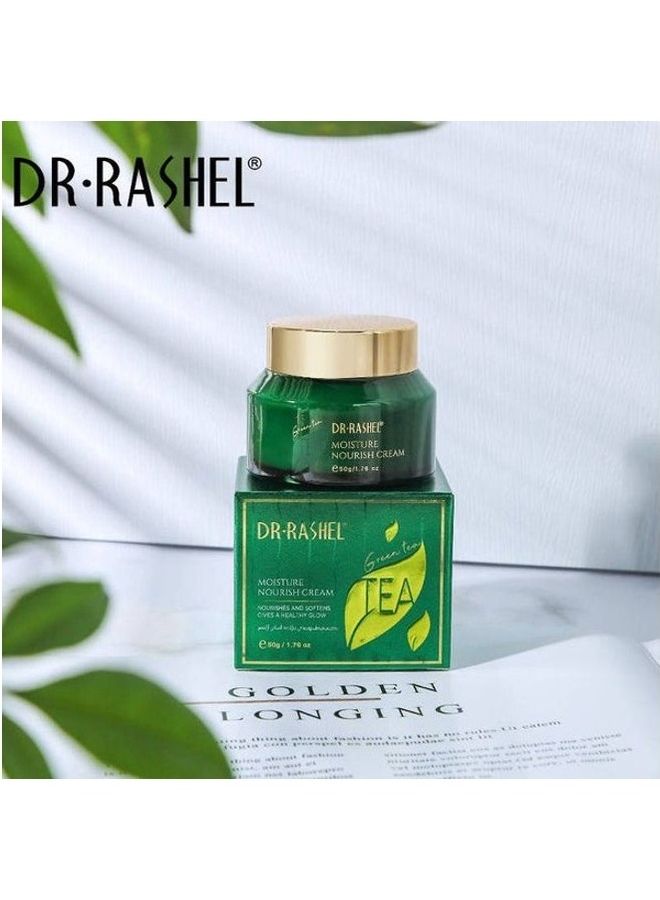 DR. RASHEL Green Tea Moisturizing And Nourishing Face Cream Green 50grams - Image 1