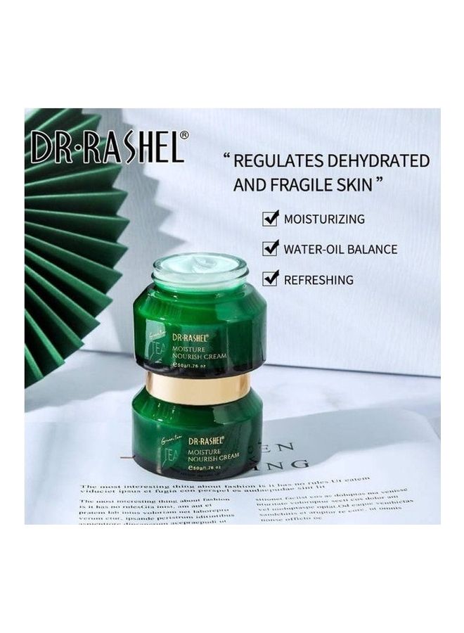 DR. RASHEL Green Tea Moisturizing And Nourishing Face Cream Green 50grams - Image 2
