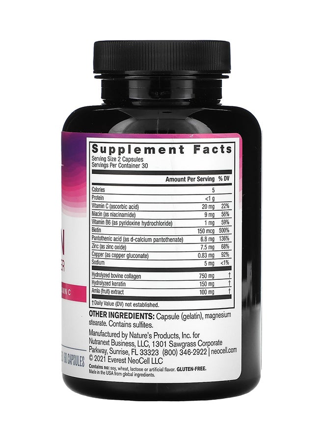 NEOCELL Keratin Hair Volumizer 60 Capsules - Image 2