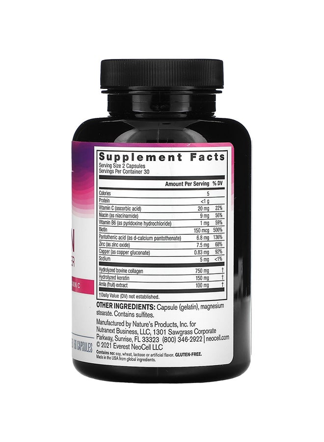 NEOCELL Keratin Hair Volumizer - 60 Capsules - Image 2