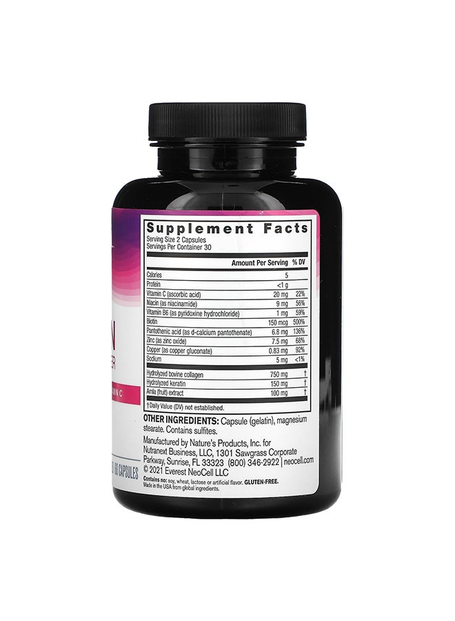 NEOCELL Keratin Hair Volumizer - 60 Capsules - Image 2