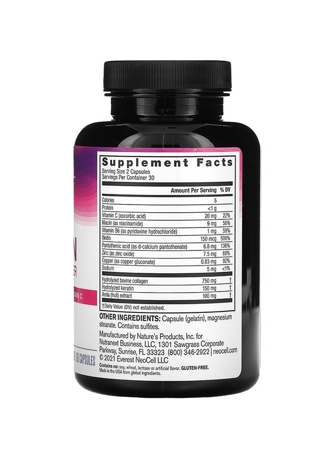 NEOCELL Keratin Hair Volumizer - 60 Capsules - Image 2