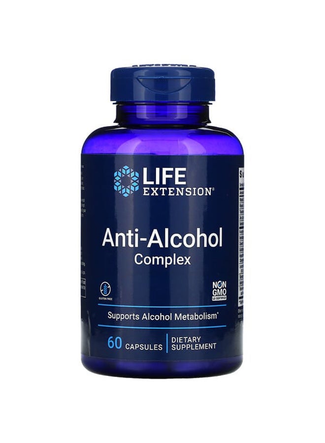 Life Extension Anti-Alcohol Complex 60 Capsules - Image 1