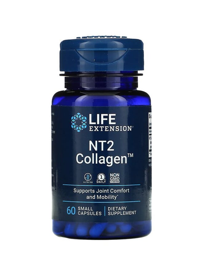 Life Extension - NT2 Collagen Dietary Supplement - 60 Small Capsules - Image 1