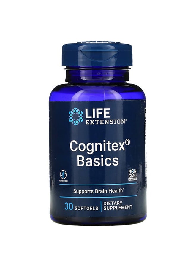 Life Extension Cognitex Basics Dietary Supplement - 30 Softgels - Image 1