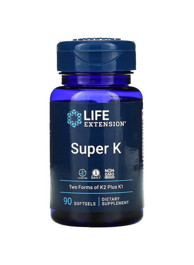 Life Extension Super K Dietary Supplement - 90 Softgels - Image 1