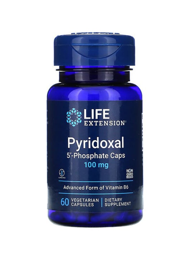 Life Extension Pyridoxal 5-Phosphate 100 mg Dietary Supplement - 60 Capsules - Image 1