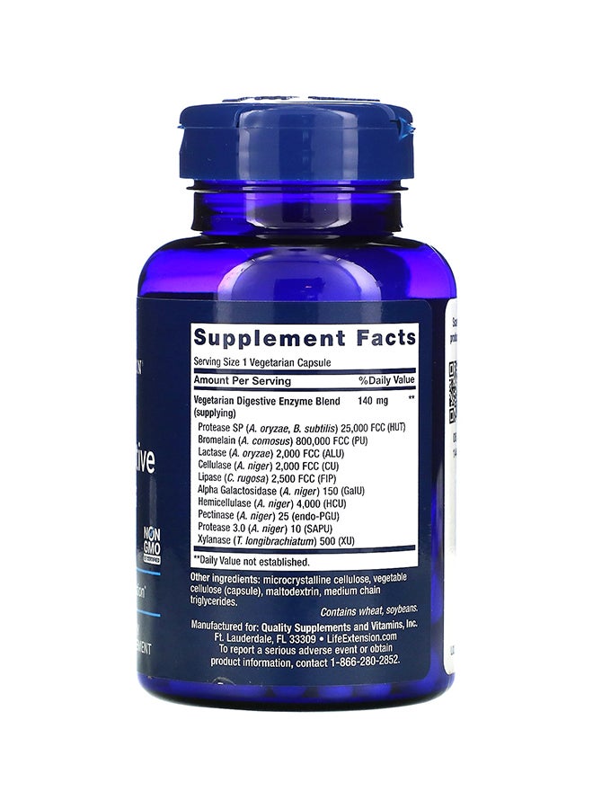 Life Extension - Pack Of 3 Enhanced Super Digestive Enzymes Dietary Supplement - 60 Vegetarian Capsules - Image 1