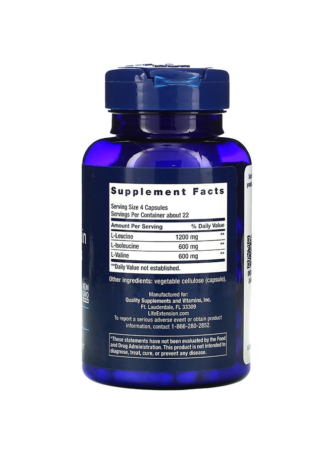 Life Extension Branched Chain Amino Acids - 90 Capsules - Image 2