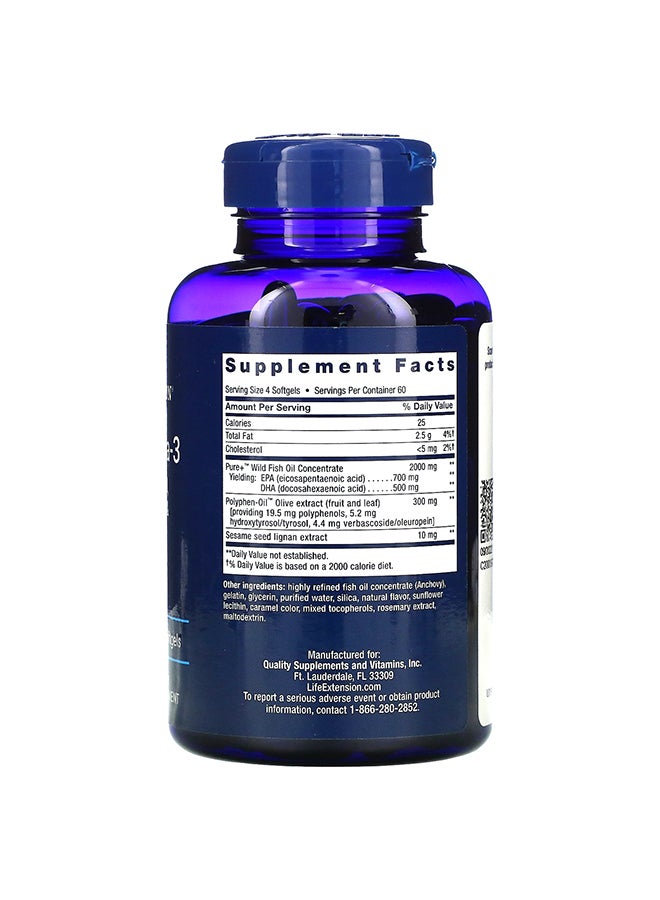 Life Extension Super Omega-3 Supplement - 240 Softgels - Image 2