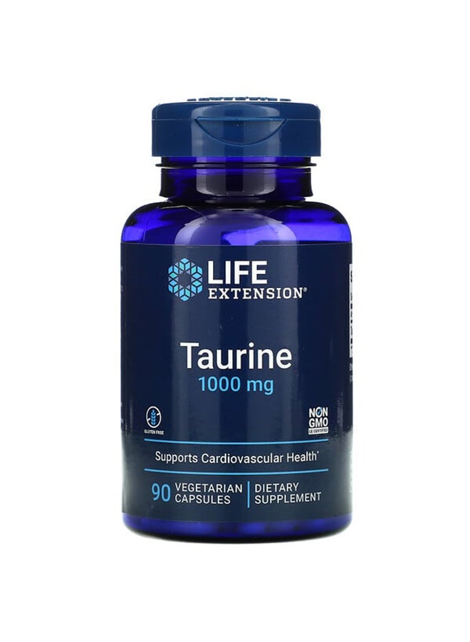 Life Extension Taurine 1000mg - 90 Vegetarian Capsules - Image 1