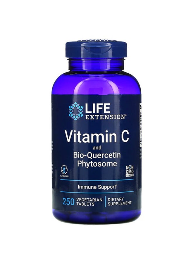 Life Extension - Vitamin C And Bio-Quercetin Phytosome Dietary Supplement - 250 Tablets - Image 1