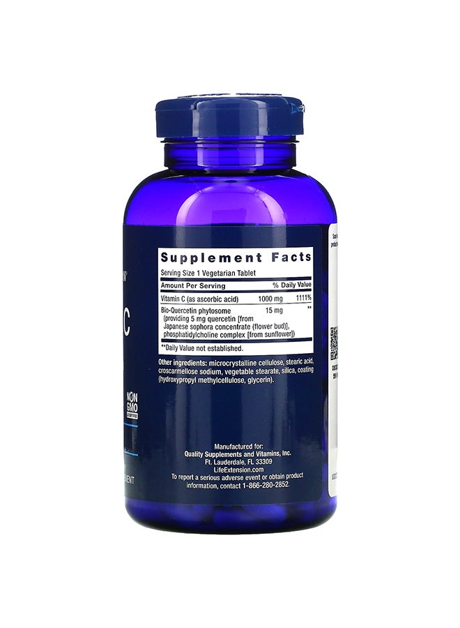 Life Extension - Vitamin C And Bio-Quercetin Phytosome Dietary Supplement - 250 Tablets - Image 1