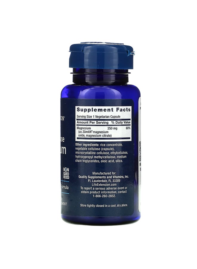 لايف إكستنشن مكمل غذائي إكستيند ريليز مغنيسيوم - مكون من 60 كبسولة نباتية - Image 2
