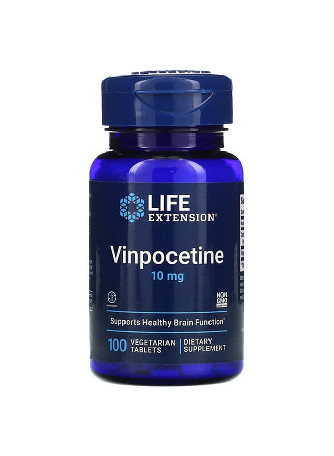 Life Extension - Vinpocetine Dietary Supplement 10mg - 100 Vegetarian Tablets - Image 1