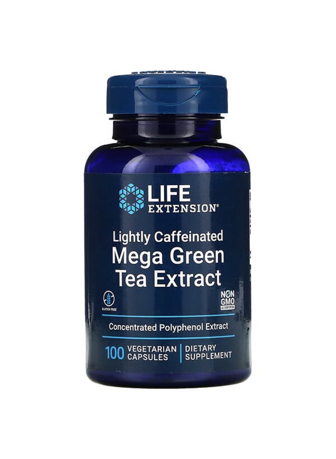 Life Extension Mega Green Tea Extract - Lightly Caffeinated - 100 Vegetarian Capsules - Image 1