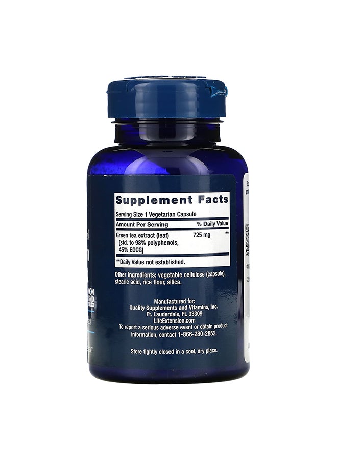 Life Extension Mega Green Tea Extract - Lightly Caffeinated - 100 Vegetarian Capsules - Image 2