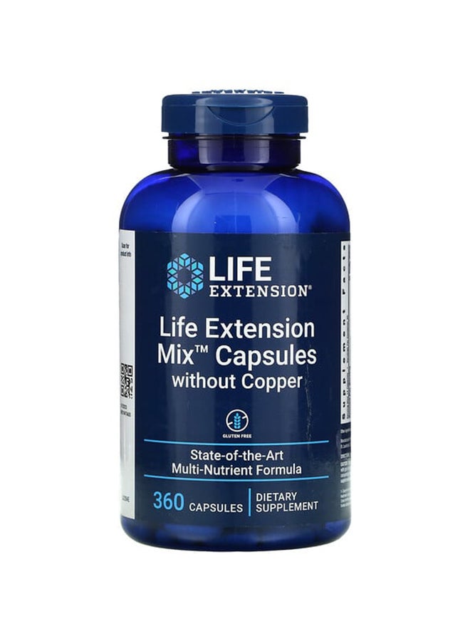 Life Extension Mix Capsules Without Copper Dietary Supplement 360 - Image 1