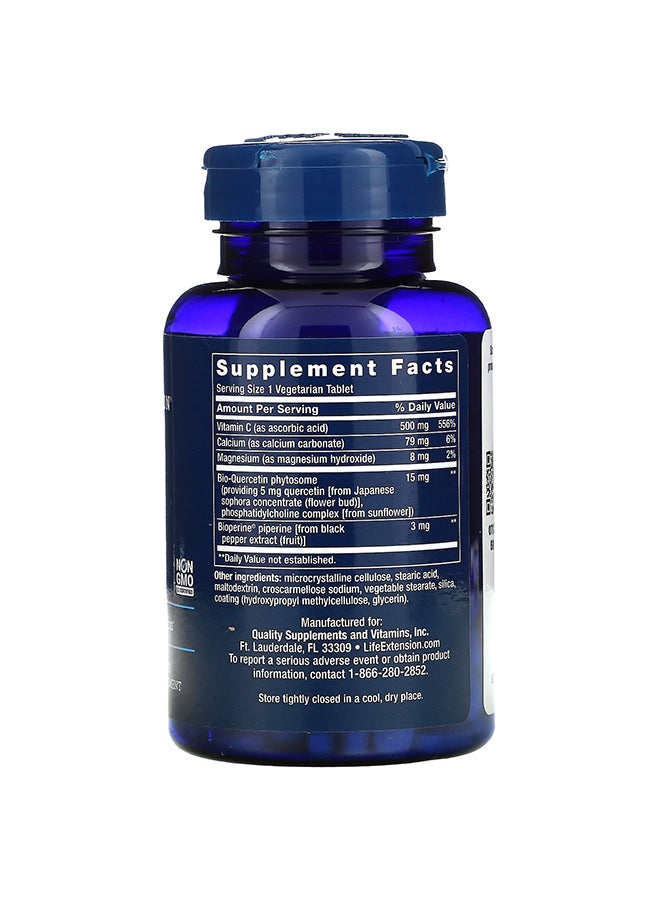 Life Extension - Fast-C And Bio-Quercetin Phytosome Dietary Supplement - 60 Capsules - Image 1