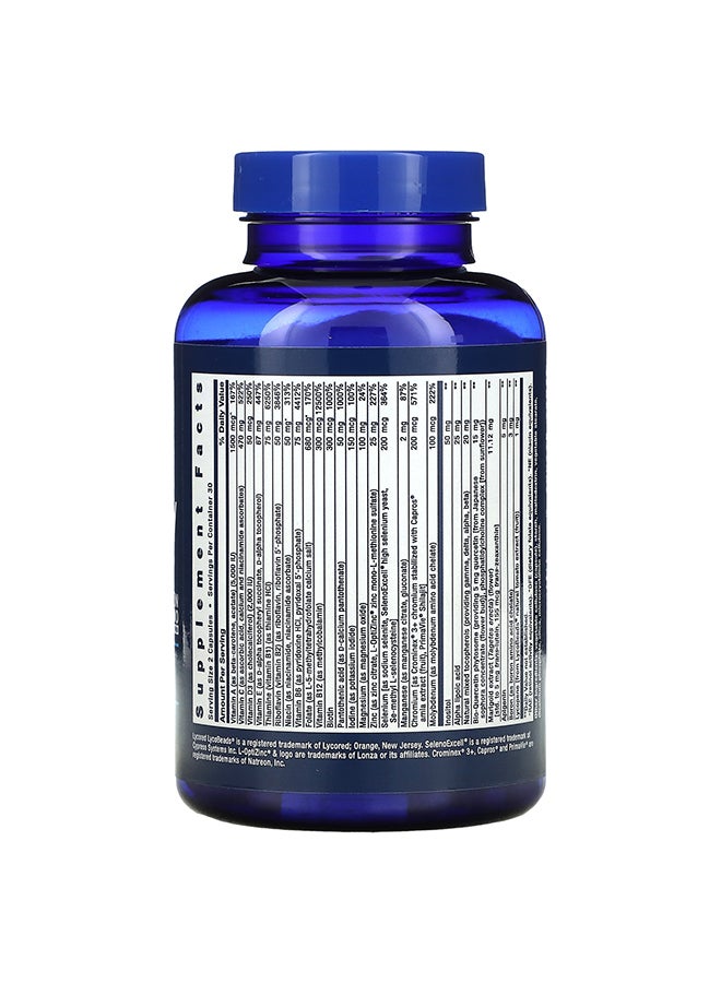 Life Extension Two-Per-Day High Potency Multivitamin And Mineral Supplement-60 Capsules - Image 2