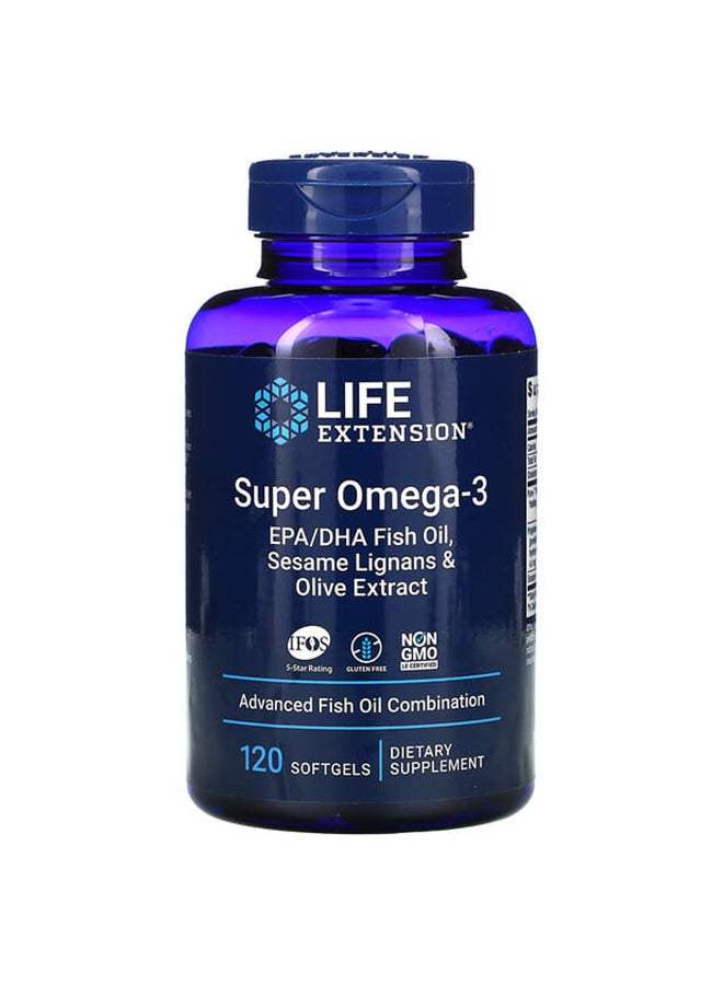Life Extension Super Omega-3- 120 Softgels - Image 1