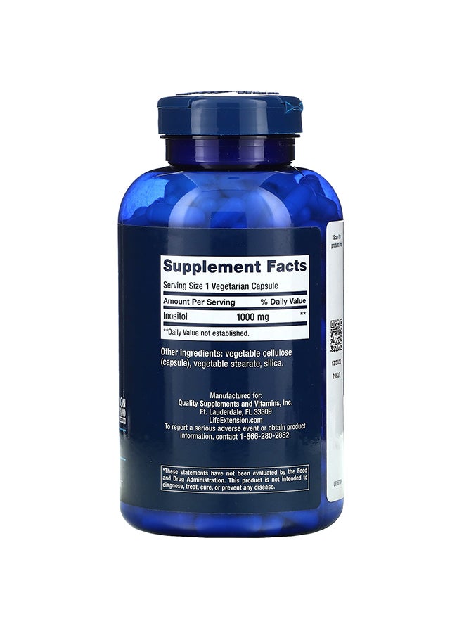 لايف إكستنشن مكمل غذائي كبسولات إينوزيتول 1000 ملجم - 360 كبسولة نباتية - Image 2
