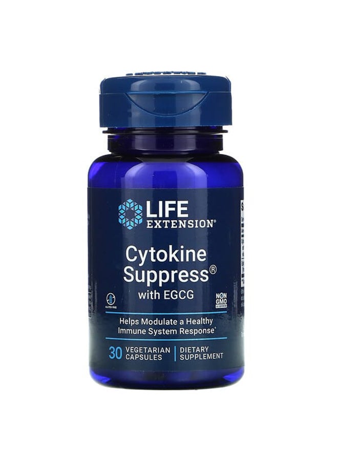 Life Extension - Cytokine Suppress With EGCG - 30 Capsules - Image 1