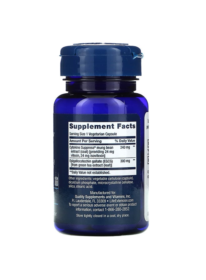 Life Extension - Cytokine Suppress With EGCG - 30 Capsules - Image 1