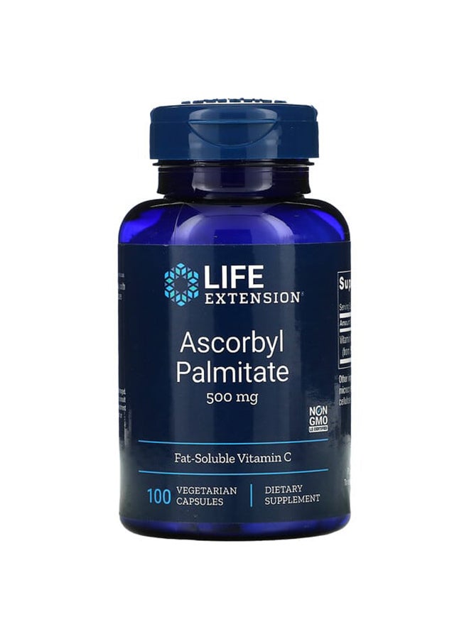 Life Extension Ascorbyl Palmitate 500mg - 100 Capsules - Image 1