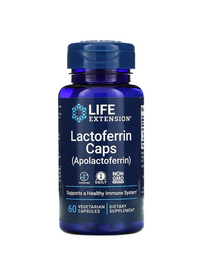 Life Extension Lactoferrin Immune Support - 60 Capsules - Image 1