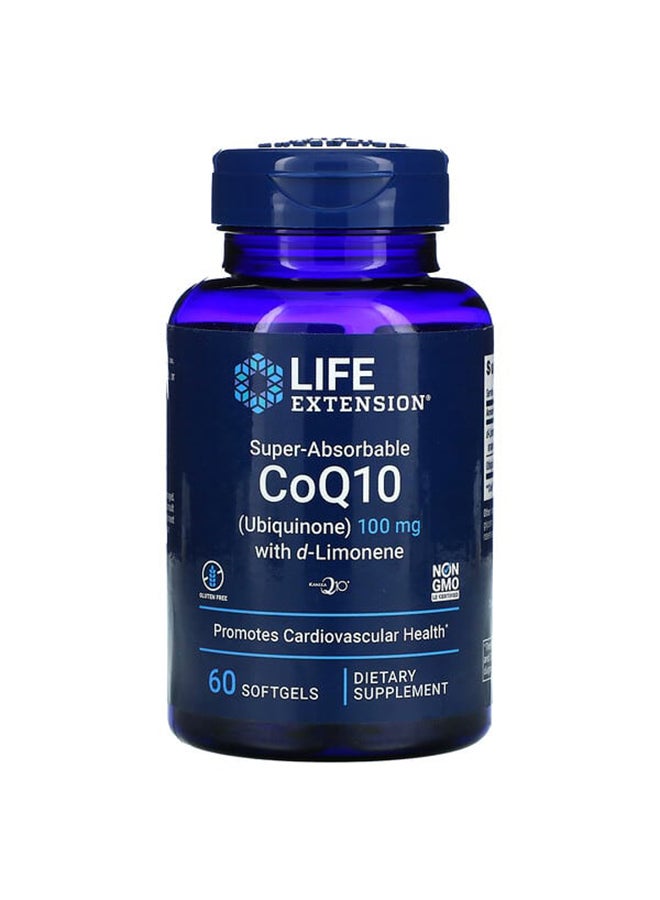 لايف إكستنشن مكمل غذائي فائق الامتصاص بمساعد الإنزيم Q-10 ‏- 60 كبسولة هلامية - Image 1
