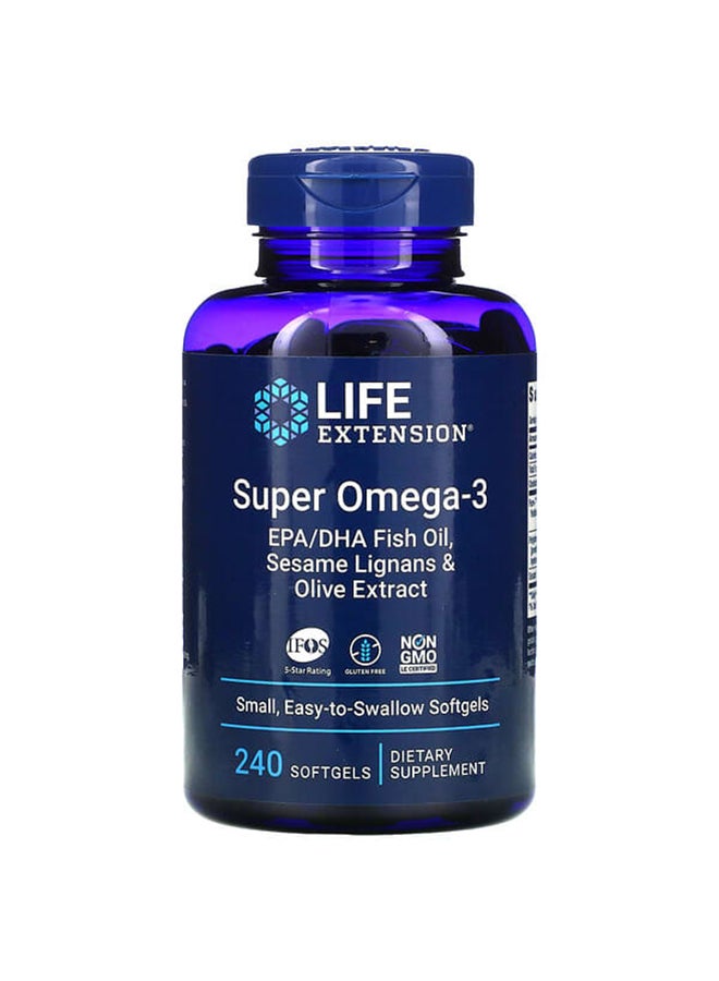 لايف إكستنشن عبوة أوميجا-3 ممتاز - 240 كبسولة هلامية - Image 1