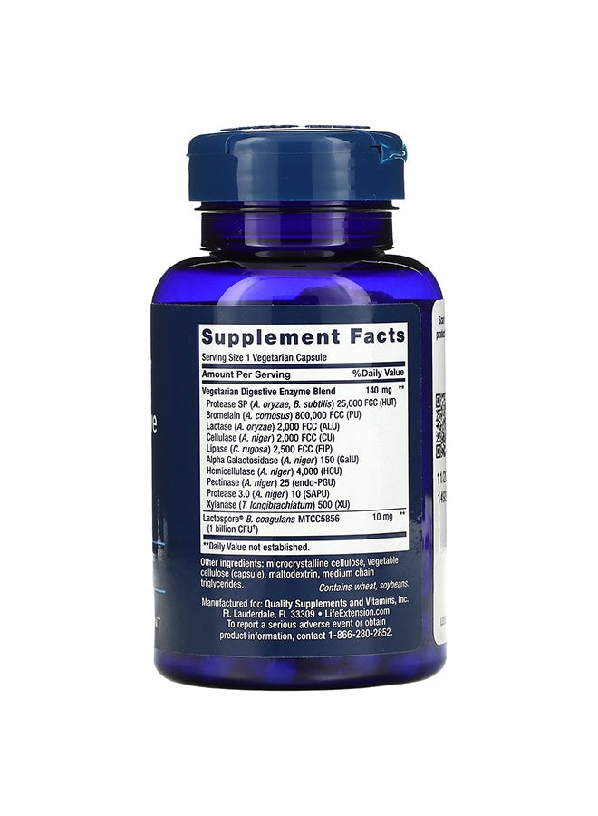 لايف إكستنشن مكمل غذائي بإنزيمات هضمية فائقة معززة مع البروبيوتيك - 60 كبسولة - Image 2