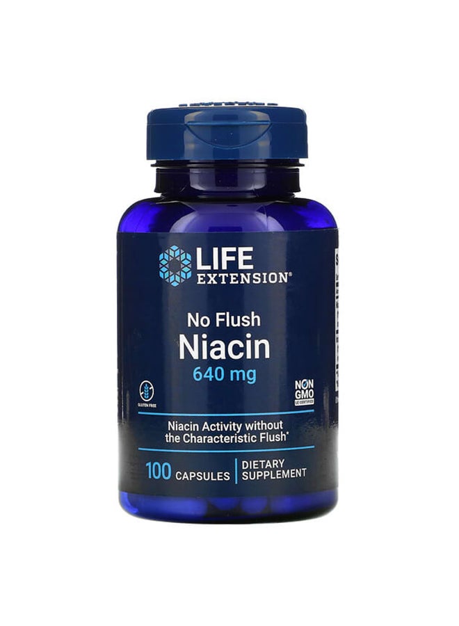Life Extension No Flush Niacin - 100 Capsules - Image 1