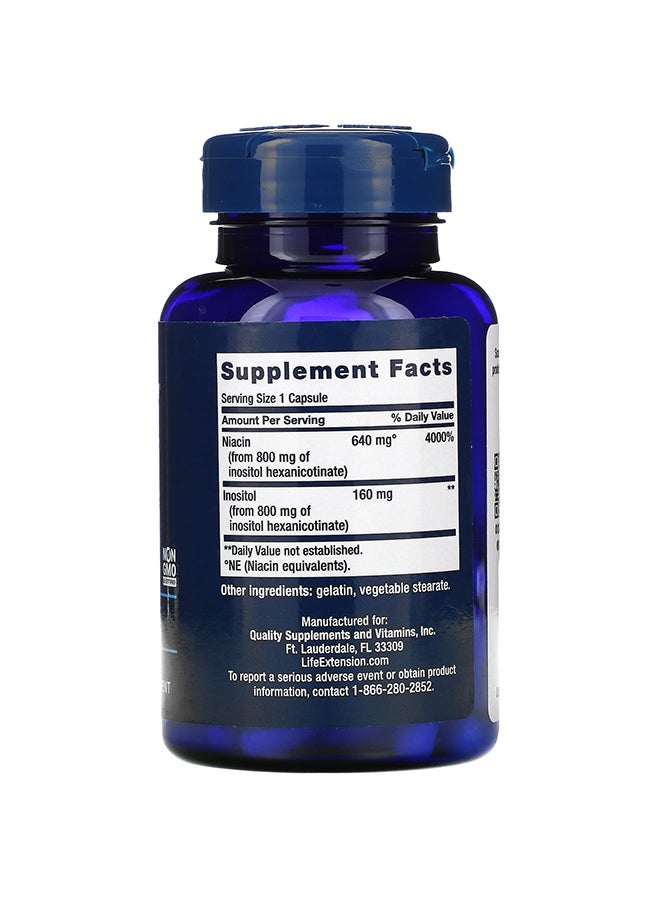 Life Extension No Flush Niacin - 100 Capsules - Image 2