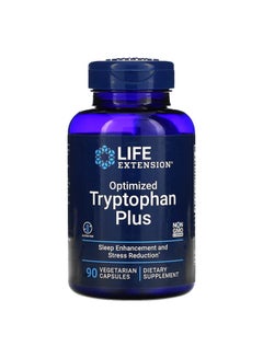Life Extension Optimized Tryptophan Plus Sleep Enhancement and Stress Reduction - 90 Vegetarian Capsules  - Image 1