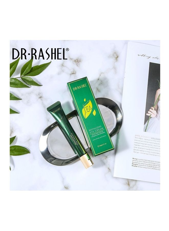 DR. RASHEL - Green Tea Revitalizing Eye Cream Dilute Dark Circles Eye Bags And Puffiness Green 20grams - Image 1